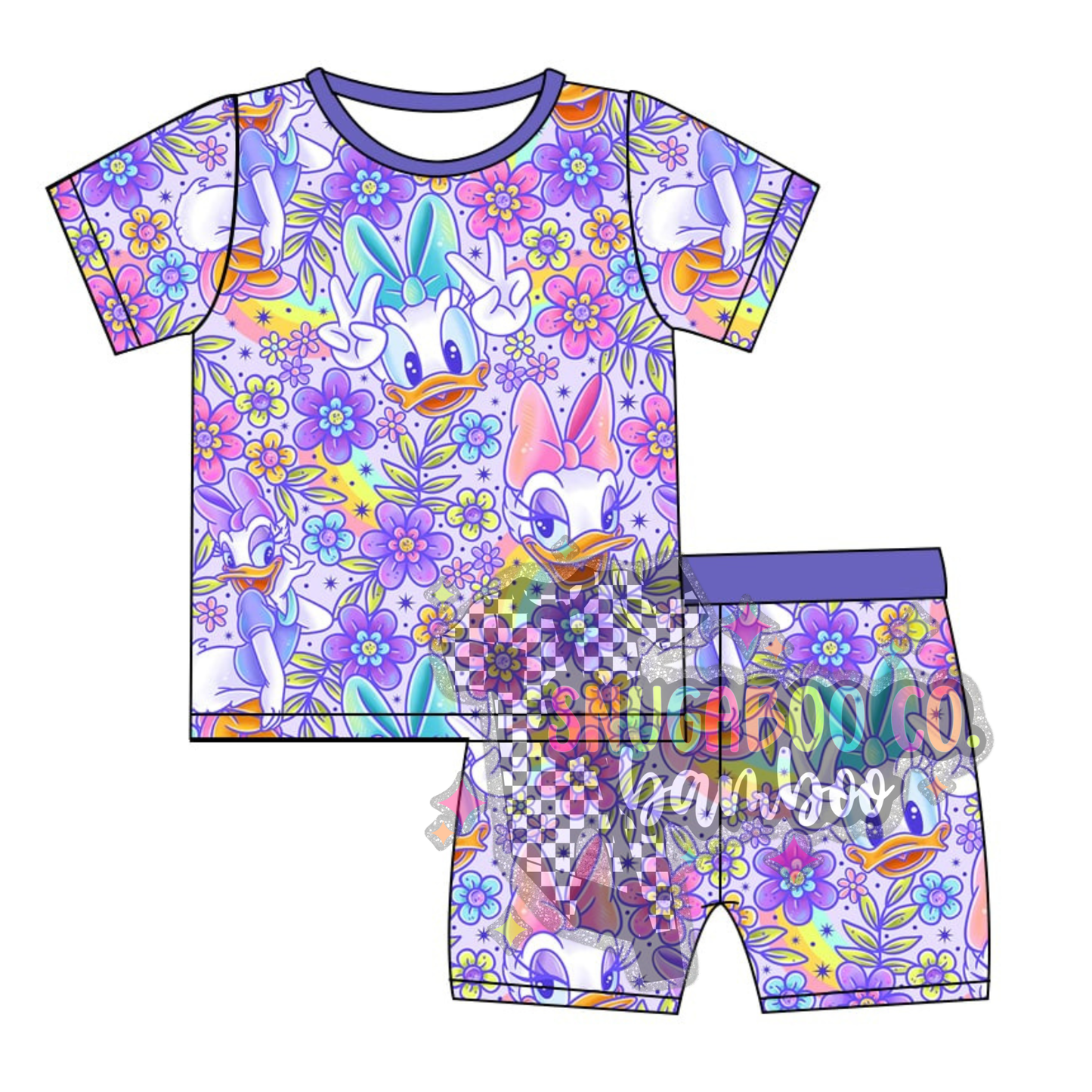 Floral Daisy Short Set PJ